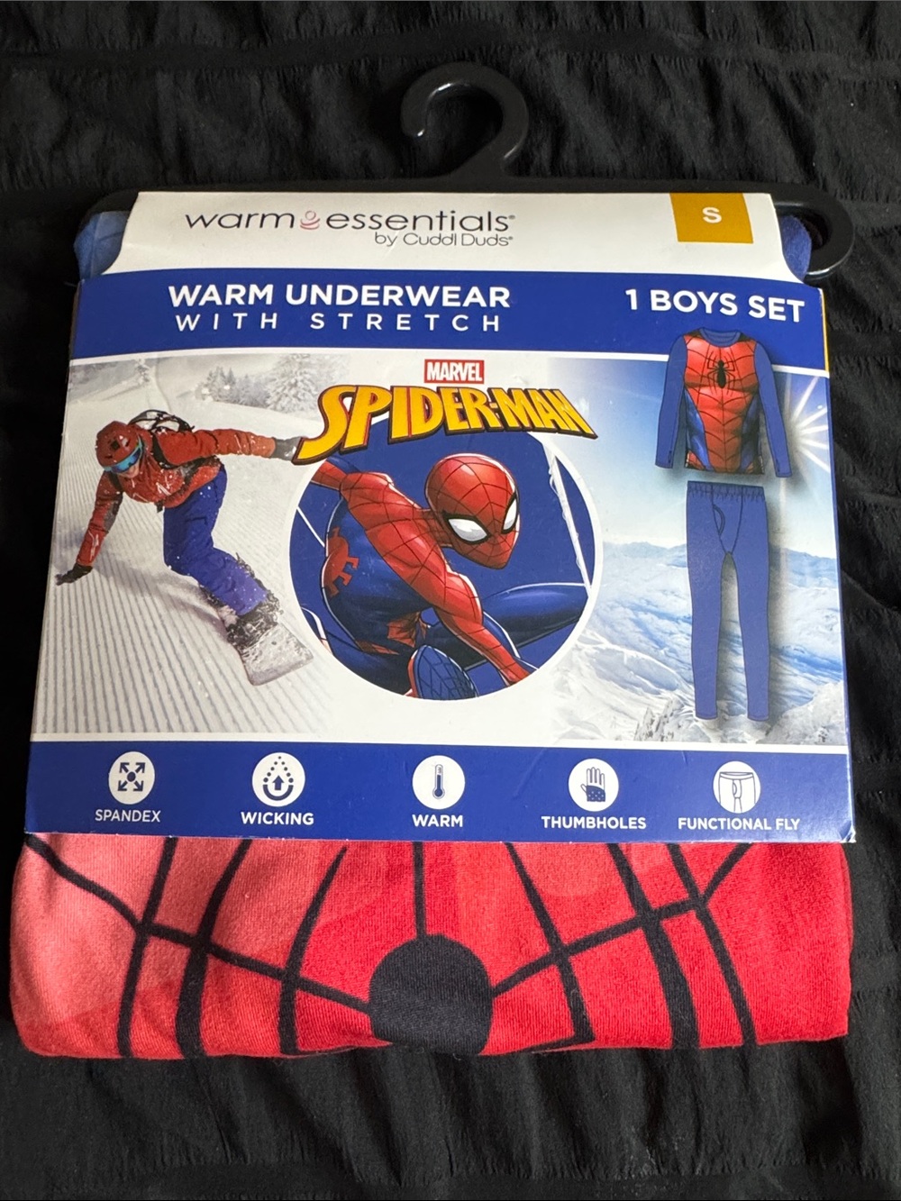 Warm Essentials by Cuddle Duds Marvel Spider-Man Boys Set